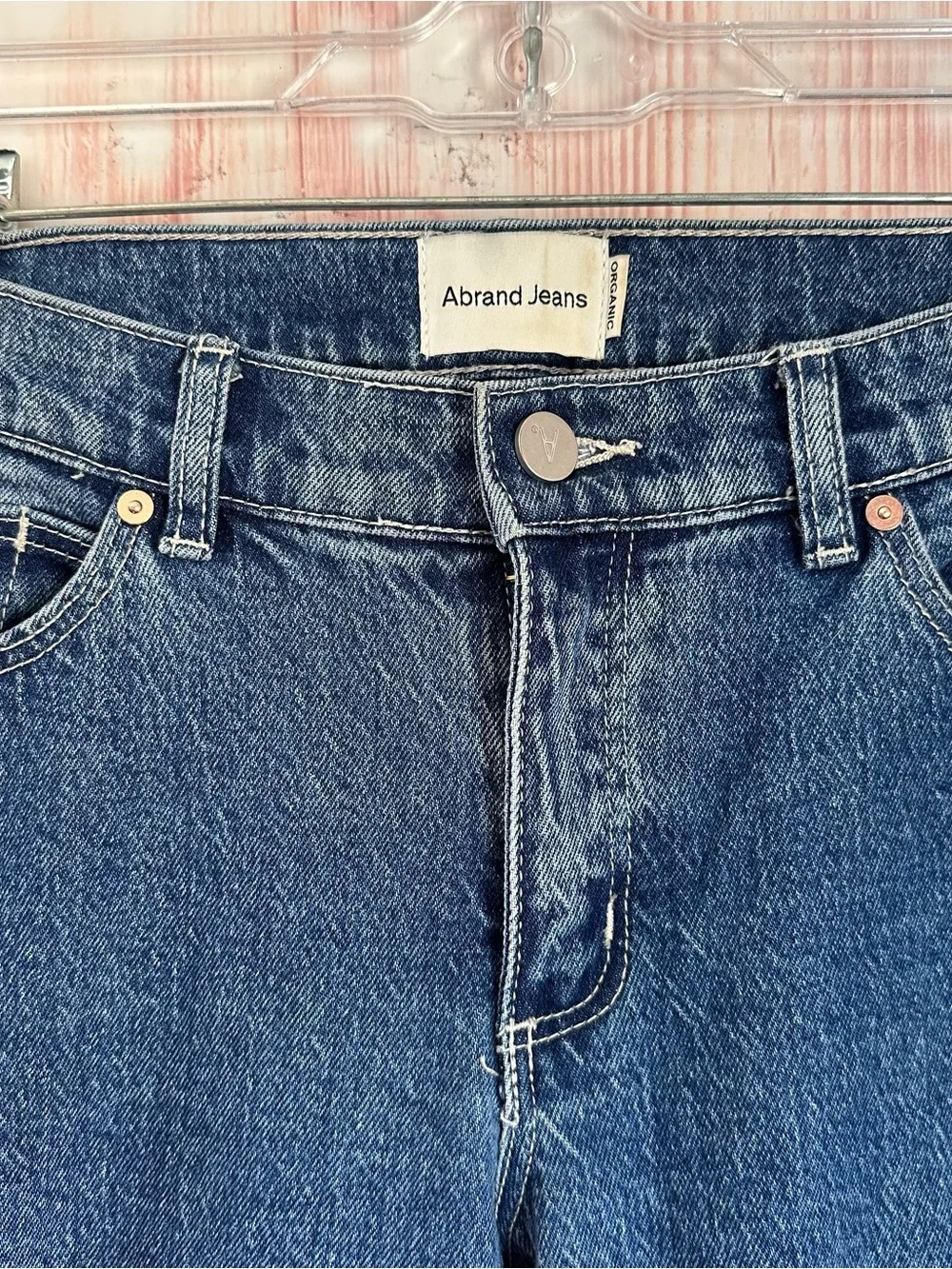 Abrand Blue 99 Low Straight Low Rise Straight Leg Jeans Size 28